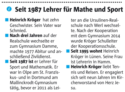 Amtsantritt Heinrich Kroeger6